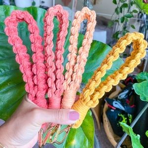 Macrame Wristlet keychain